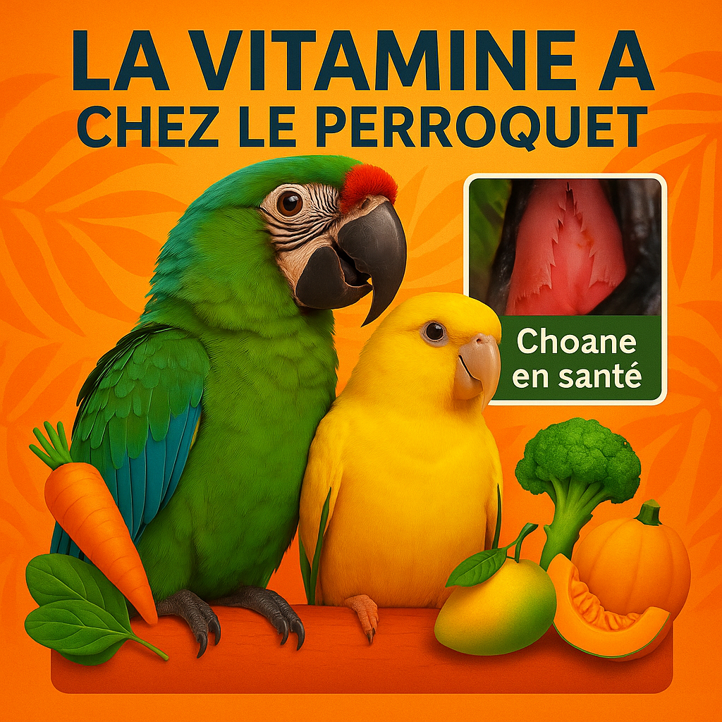 La vitamine A chez les perroquets